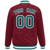 Custom Embroidery Graffiti Pattern Jacket Add Logo Name Logo College Jacket for Adult Youth S-6xl
