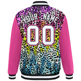 Custom Graffiti Pattern Personalized Stitched Varsity Fashion Lightweight Letterman Bomber Jacket