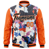 Custom Graffiti Pattern Design Your Own Letterman Bomber Baseball Jacket Varsity Coat