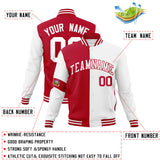 Custom Split Fashion Jacket Personalized Letterman Two Tone Jacket