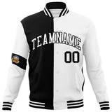 Custom Split Fashion Jacket Personalized Letterman Two Tone Jacket
