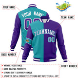 Custom Split Fashion Jacket Personalized Letterman Two Tone Jacket