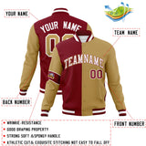 Custom Split Fashion Jacket Personalized Letterman Two Tone Jacket