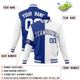 Custom Split Fashion Jacket Personalized Letterman Two Tone Jacket