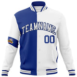 Custom Split Fashion Jacket Personalized Letterman Two Tone Jacket