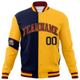 Custom Split Fashion Jacket Personalized Letterman Two Tone Jacket
