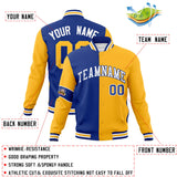 Custom Split Fashion Jacket Personalized Letterman Two Tone Jacket