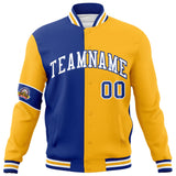 Custom Split Fashion Jacket Personalized Letterman Two Tone Jacket
