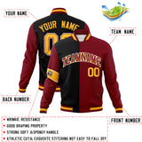 Custom Split Fashion Jacket Personalized Letterman Two Tone Jacket