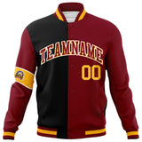 Custom Split Fashion Jacket Personalized Letterman Two Tone Jacket