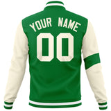 Custom Split Fashion Jacket Personalized Letterman Two Tone Jacket
