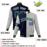 Custom Split Fashion Jacket Personalized Letterman Two Tone Jacket