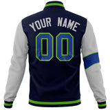 Custom Split Fashion Jacket Personalized Letterman Two Tone Jacket