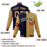 Custom Split Fashion Jacket Personalized Letterman Two Tone Jacket