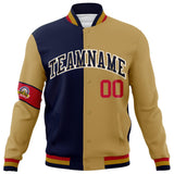 Custom Split Fashion Jacket Personalized Letterman Two Tone Jacket