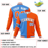Custom Split Fashion Jacket Personalized Letterman Two Tone Jacket