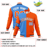 Custom Split Fashion Jacket Personalized Letterman Two Tone Jacket