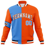 Custom Split Fashion Jacket Personalized Letterman Two Tone Jacket