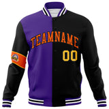 Custom Split Fashion Jacket Personalized Letterman Two Tone Jacket