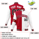 Custom Split Fashion Jacket Personalized Letterman Two Tone Jacket