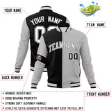 Custom Split Fashion Jacket Personalized Letterman Two Tone Jacket