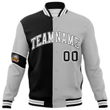 Custom Split Fashion Jacket Personalized Letterman Two Tone Jacket