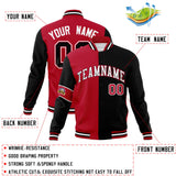 Custom Split Fashion Jacket Personalized Letterman Two Tone Jacket