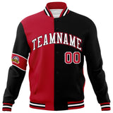 Custom Split Fashion Jacket Personalized Letterman Two Tone Jacket