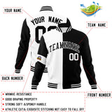 Custom Split Fashion Jacket Personalized Letterman Two Tone Jacket
