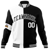 Custom Split Fashion Jacket Personalized Letterman Two Tone Jacket