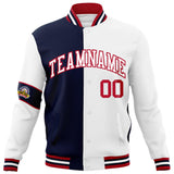 Custom Split Fashion Jacket Personalized Letterman Two Tone Jacket