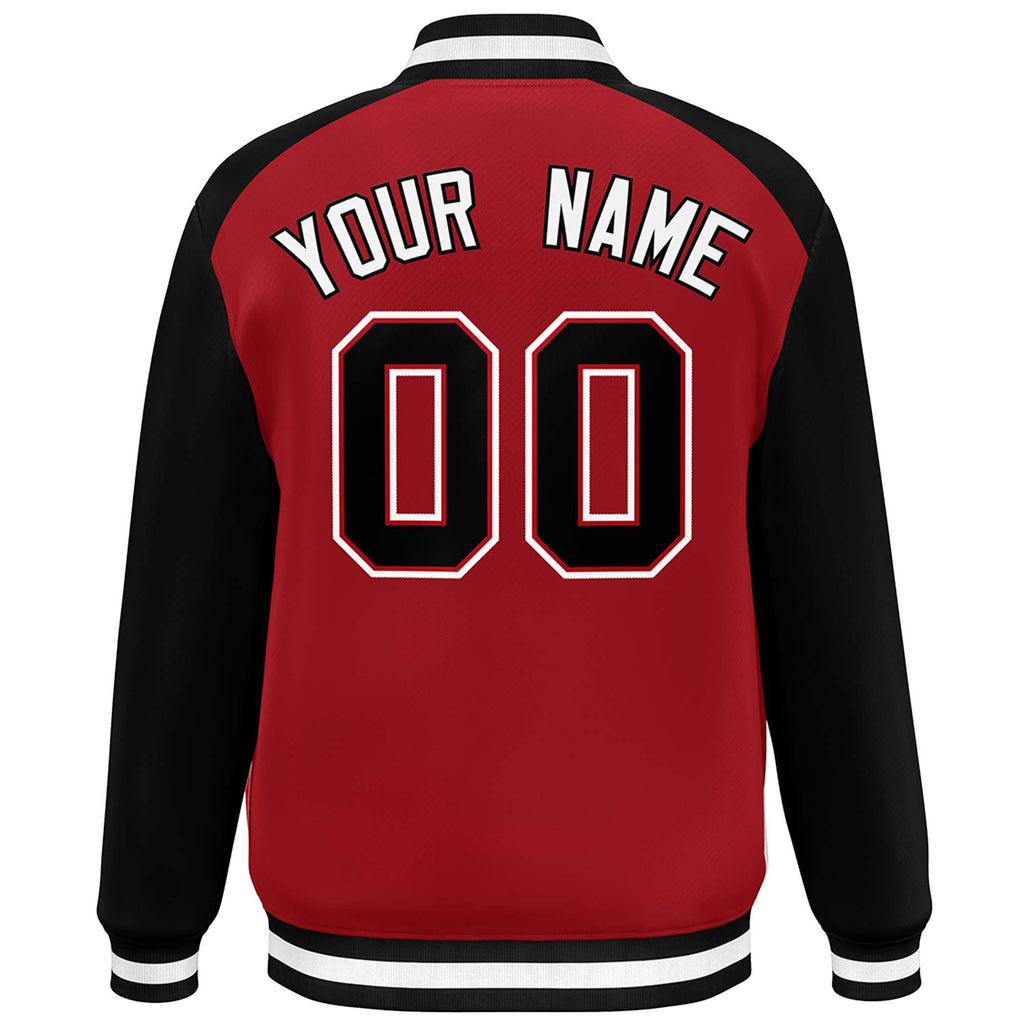 Custom Color Block Personalized Varsity Windreaker Letterman Athletic Baseball Jacket
