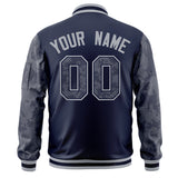 Custom Varsity Full-Zip Camo Raglan Sleeves Fashion College Jacket
