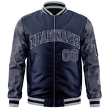 Custom Varsity Full-Zip Camo Raglan Sleeves Fashion College Jacket