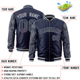 Custom Varsity Full-Zip Camo Raglan Sleeves Fashion College Jacket