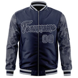 Custom Varsity Full-Zip Camo Raglan Sleeves Fashion College Jacket