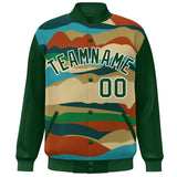 Custom Graffiti Pattern Jacket Varsity Baseball Jacket Stitched Letterman Jackets Personalized Letter and Number
