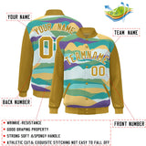 Custom Graffiti Pattern Jacket Blend Letterman Jackets Stitched Personalized Name Number Logo Big Size