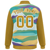 Custom Graffiti Pattern Jacket Blend Letterman Jackets Stitched Personalized Name Number Logo Big Size