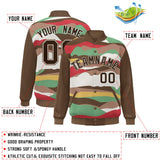 Custom Graffiti Pattern Jacket Blend Letterman Jackets Stitched Personalized Name Number Logo Big Size