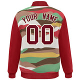Custom Graffiti Pattern Jacket Blend Letterman Jackets Stitched Personalized Name Number Logo Big Size