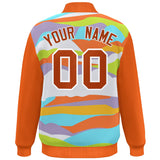 Custom Graffiti Pattern Jacket Blend Letterman Jackets Stitched Personalized Name Number Logo Big Size