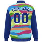 Custom Stitched Graffiti Pattern Jacket Personalized Logo Name and Number Streetwear Letterman Bomber Coat