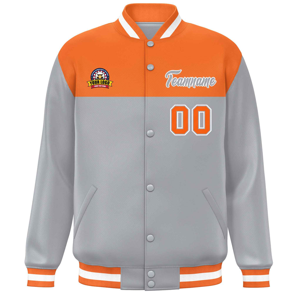 Custom Color Block College Unisex Fashion Lightweight Baseball Jacket Varsity Letterman Baseball Jacket