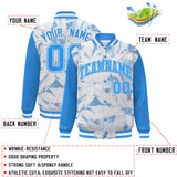Custom Graffiti Pattern Jacket Maple Leaf Raglan Sleeves Bomber Varsity Baseball Jacket For Adult