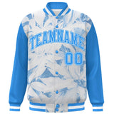 Custom Graffiti Pattern Jacket Maple Leaf Raglan Sleeves Bomber Varsity Baseball Jacket For Adult