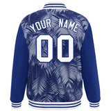 Custom Graffiti Pattern Jacket Maple Leaf Raglan Sleeves Personalized Name Number Baseball Coat