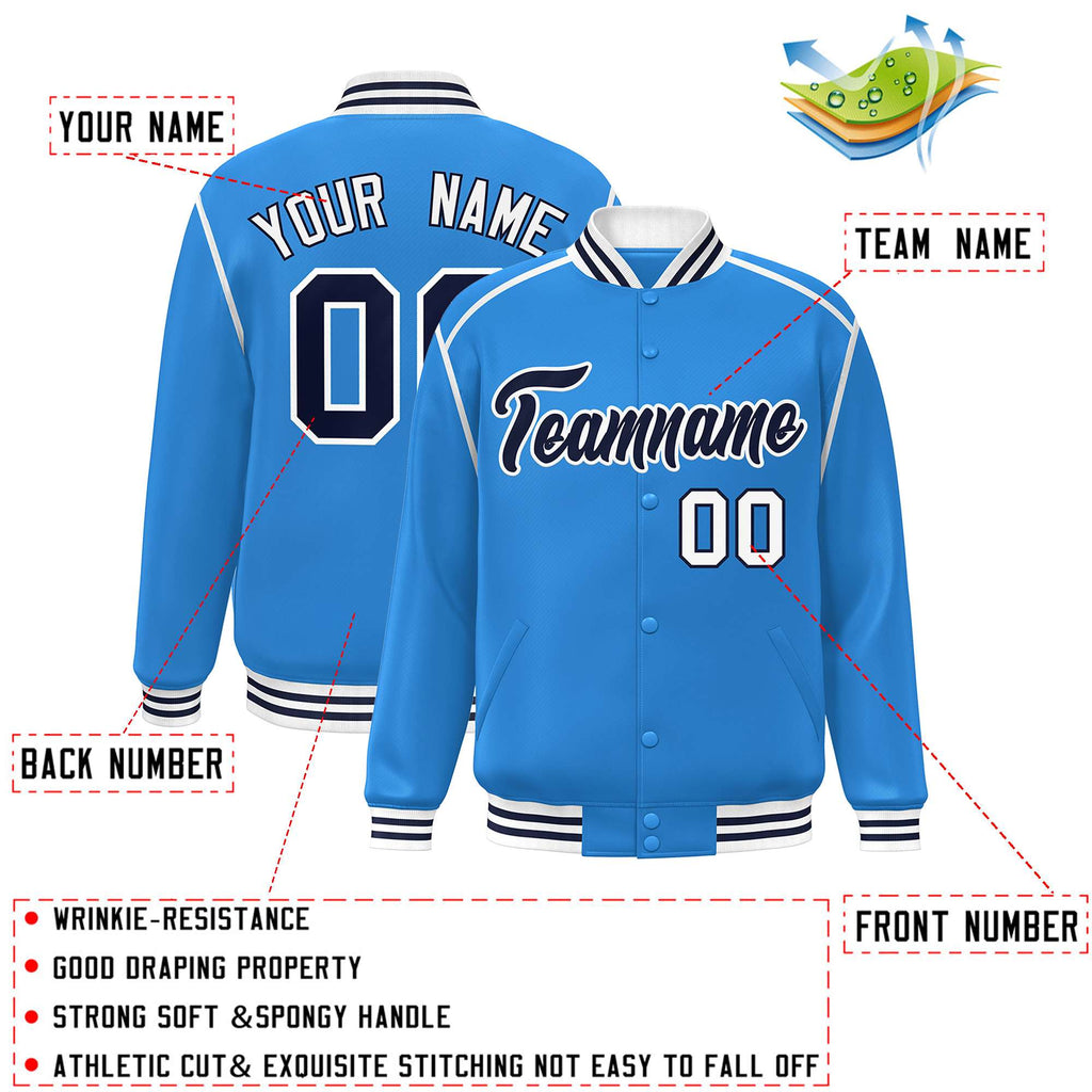 Custom Color Block Ribbon Personalized Letterman Sport Coat Varsity  Baseball Jacket For Adult