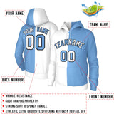 Custom Split Fashion Pullover Hoodie Curved Athletic Pullover Coat