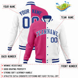 Custom Bull Letterman Two Tone Split Fashion Jacket For Breathable Mens Baseball Coat
